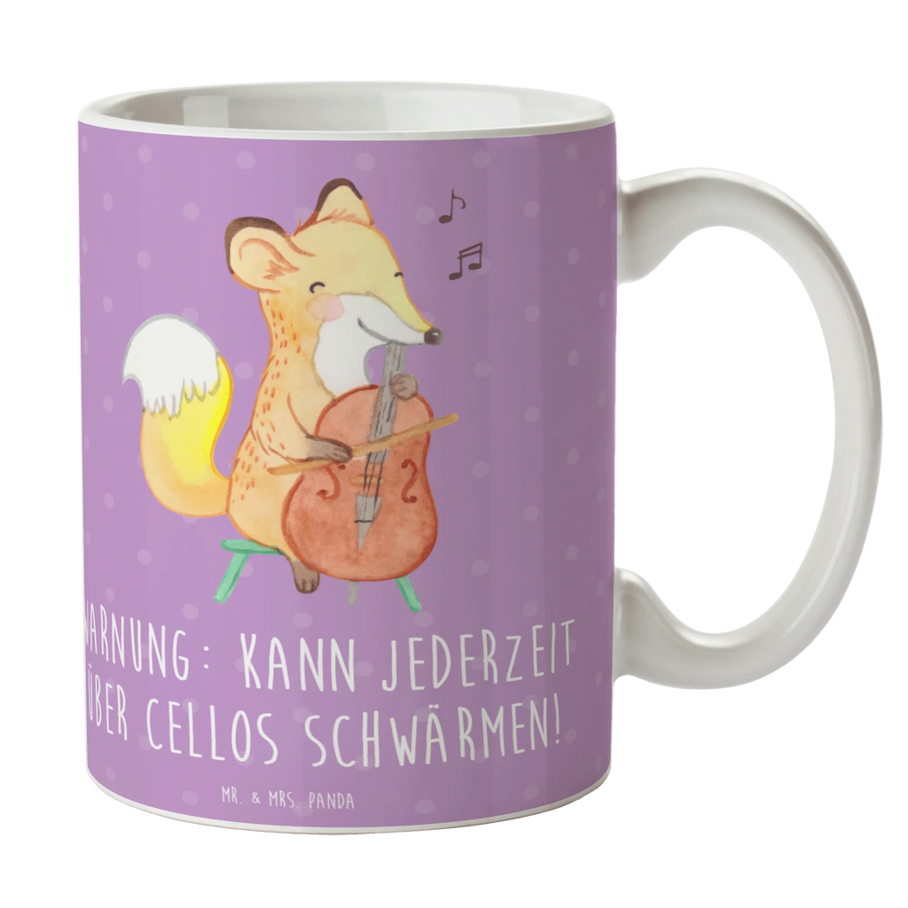 Tasse Cello Schwärmerei Keramiktasse, Teetasse, Tasse mit Zitaten, Tasse mit Motiven, Geschenktasse, Kaffeetasse, Bürotasse, Tasse, Porzellantasse, Instrumente, Geschenke Musiker, Musikliebhaber