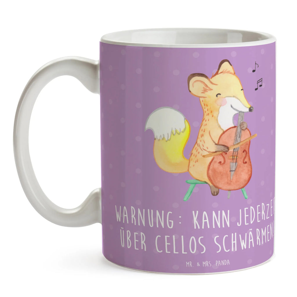 Tasse Cello Schwärmerei Keramiktasse, Teetasse, Tasse mit Zitaten, Tasse mit Motiven, Geschenktasse, Kaffeetasse, Bürotasse, Tasse, Porzellantasse, Instrumente, Geschenke Musiker, Musikliebhaber