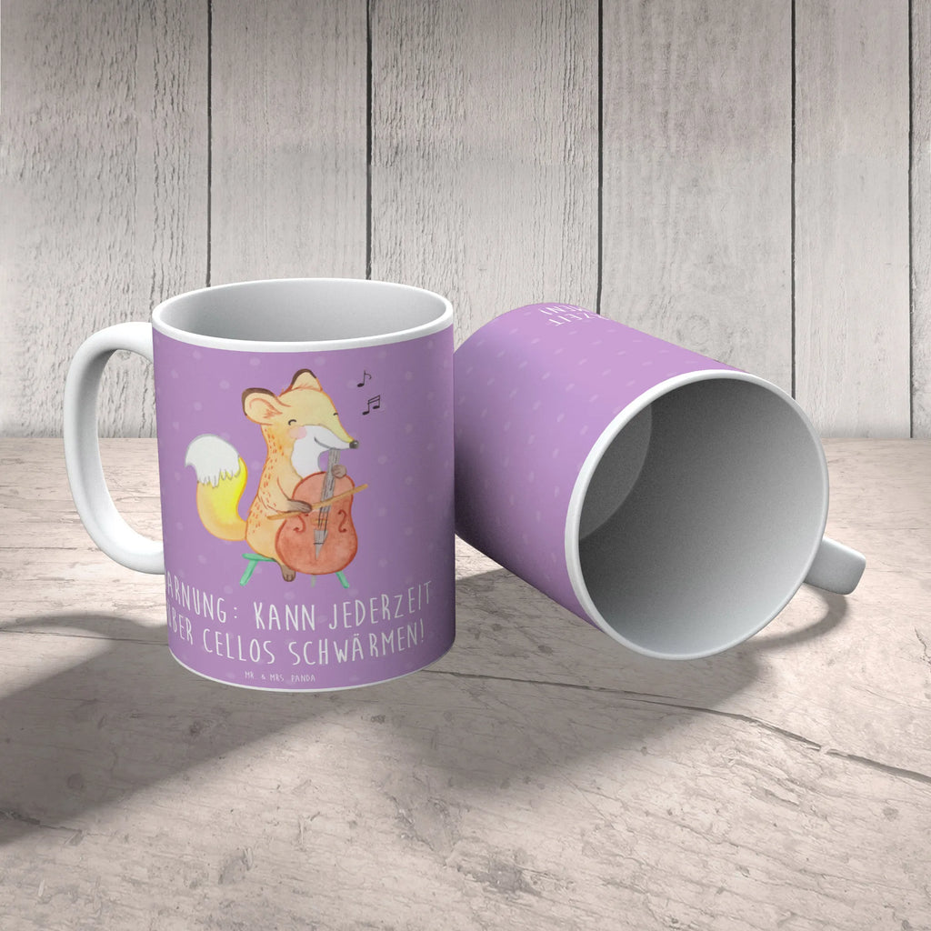 Tasse Cello Schwärmerei Keramiktasse, Teetasse, Tasse mit Zitaten, Tasse mit Motiven, Geschenktasse, Kaffeetasse, Bürotasse, Tasse, Porzellantasse, Instrumente, Geschenke Musiker, Musikliebhaber