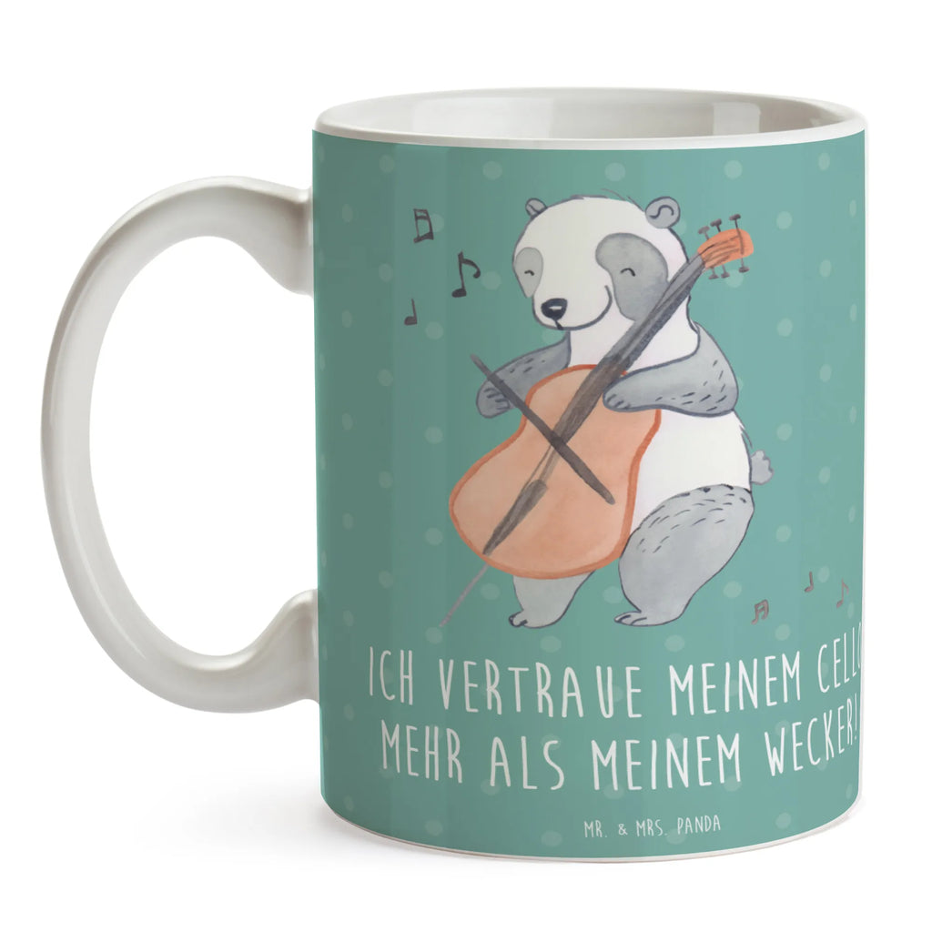 Tasse Cello Vertrauen Bürotasse, Keramiktasse, Teetasse, Kaffeetasse, Tasse mit Motiven, Porzellantasse, Geschenktasse, Tasse, Tasse mit Zitaten, Instrumente, Geschenke Musiker, Musikliebhaber