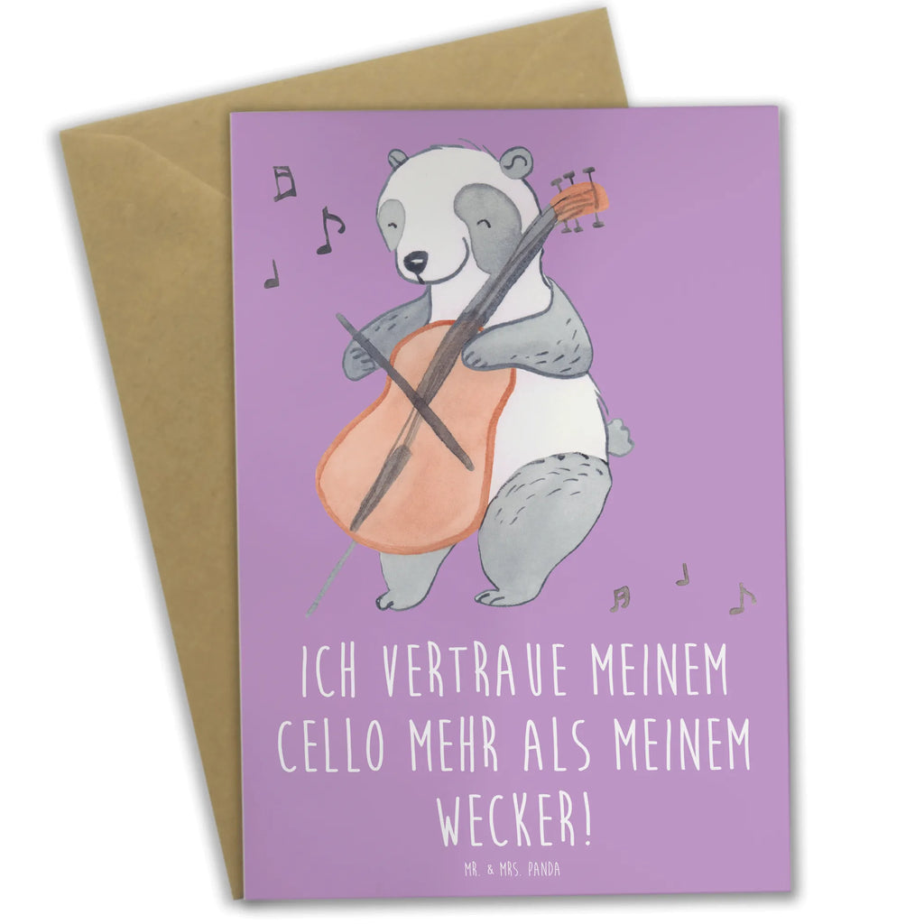 Greetings card Ich vertraue meinem Cello mehr als meinem Wecker! Glückwunschkarte, Geburtstagskarte, Karte, Ansichtskarten, Grußkarte, Einladungskarte, Hochzeitskarte, Klappkarte, Instrumente, Geschenke Musiker, Musikliebhaber
