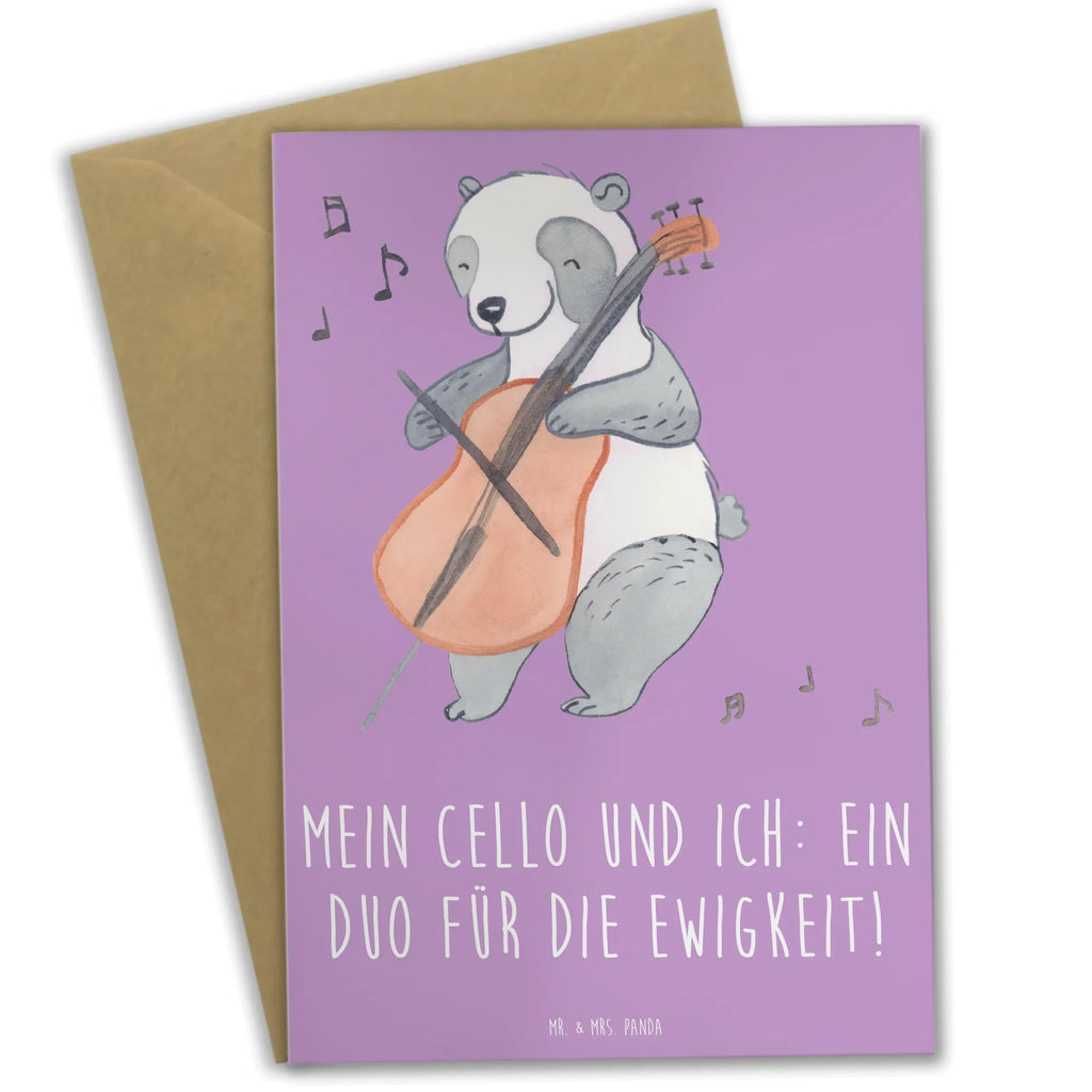 Greetings card Mein Cello und ich: Ein Duo für die Ewigkeit! Ansichtskarten, Hochzeitskarte, Glückwunschkarte, Einladungskarte, Klappkarte, Grußkarte, Karte, Geburtstagskarte, Instrumente, Geschenke Musiker, Musikliebhaber