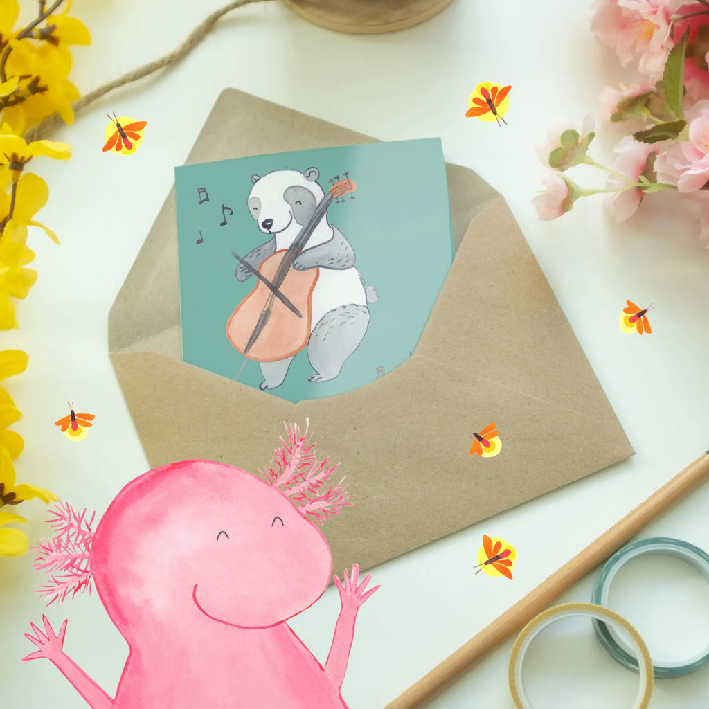 Greetings card Cello: Weil auch dein Nachbar wissen soll, dass du Kultur hast. Einladungskarte, Ansichtskarten, Hochzeitskarte, Klappkarte, Glückwunschkarte, Geburtstagskarte, Karte, Grußkarte, Instrumente, Geschenke Musiker, Musikliebhaber