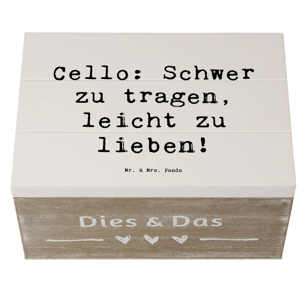 Wooden chest Saying Cello: Schwer zu tragen, leicht zu lieben! Schatzkiste, Geschenkbox, Aufbewahrungsbox, Dekokiste, Erinnerungsbox, Holzkiste, Truhe, XXL, Schatulle, Kiste, Erinnerungskiste, Geschenkdose, Instrumente, Geschenke Musiker, Musikliebhaber