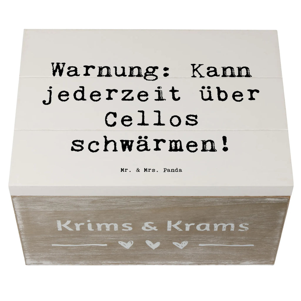 Holzkiste Spruch Cello Schwärmerei Holzkiste, Geschenkdose, Dekokiste, Erinnerungskiste, Aufbewahrungsbox, Schatulle, Geschenkbox, Schatzkiste, Erinnerungsbox, Truhe, XXL, Kiste, Instrumente, Geschenke Musiker, Musikliebhaber