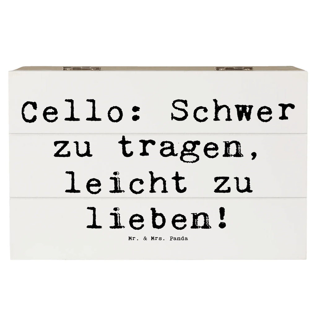 Wooden chest Saying Cello: Schwer zu tragen, leicht zu lieben! Schatzkiste, Geschenkbox, Aufbewahrungsbox, Dekokiste, Erinnerungsbox, Holzkiste, Truhe, XXL, Schatulle, Kiste, Erinnerungskiste, Geschenkdose, Instrumente, Geschenke Musiker, Musikliebhaber