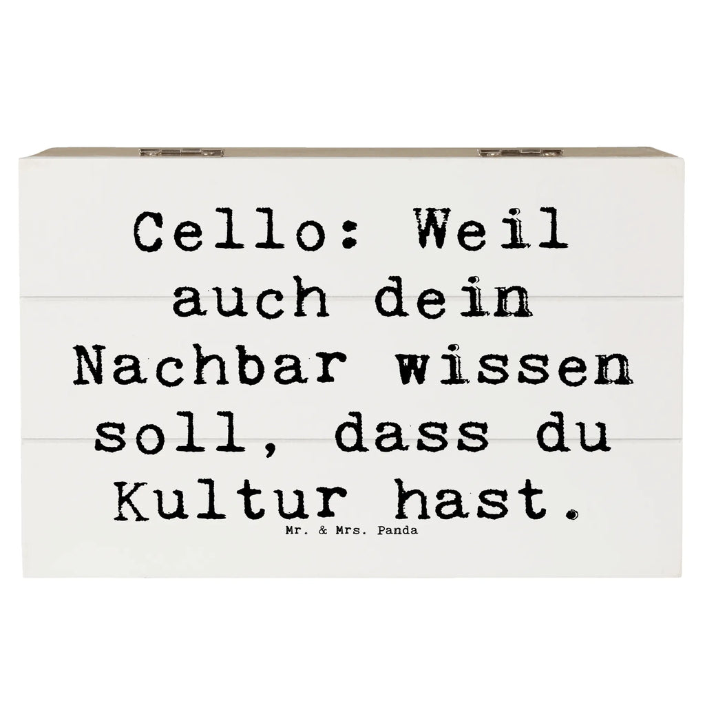 Holzkiste Spruch Cello Kultur Truhe, XXL, Geschenkdose, Aufbewahrungsbox, Geschenkbox, Erinnerungsbox, Schatulle, Schatzkiste, Kiste, Dekokiste, Holzkiste, Erinnerungskiste, Instrumente, Geschenke Musiker, Musikliebhaber