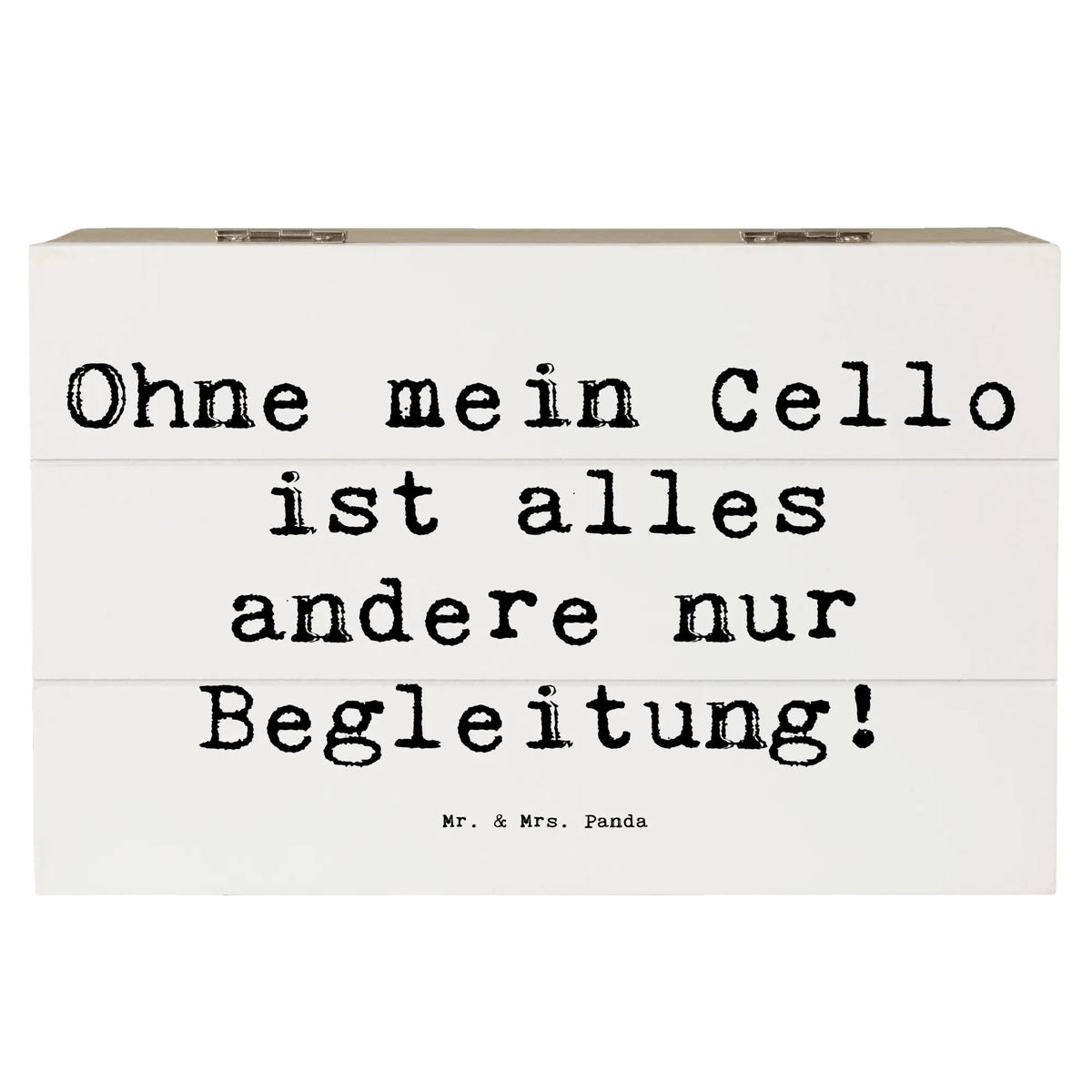 Holzkiste Spruch Cello Magie