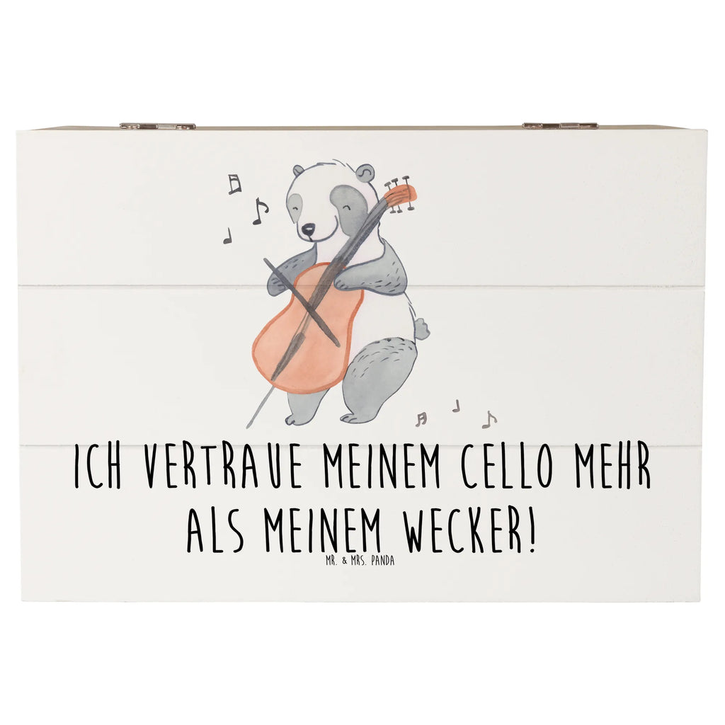 Wooden chest Ich vertraue meinem Cello mehr als meinem Wecker! Truhe, Geschenkbox, Holzkiste, Dekokiste, Aufbewahrungsbox, XXL, Erinnerungsbox, Schatulle, Geschenkdose, Kiste, Schatzkiste, Erinnerungskiste, Instrumente, Geschenke Musiker, Musikliebhaber