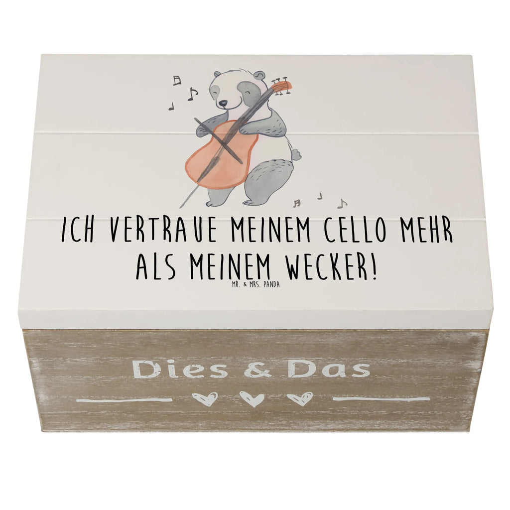 Wooden chest Ich vertraue meinem Cello mehr als meinem Wecker! Truhe, Geschenkbox, Holzkiste, Dekokiste, Aufbewahrungsbox, XXL, Erinnerungsbox, Schatulle, Geschenkdose, Kiste, Schatzkiste, Erinnerungskiste, Instrumente, Geschenke Musiker, Musikliebhaber