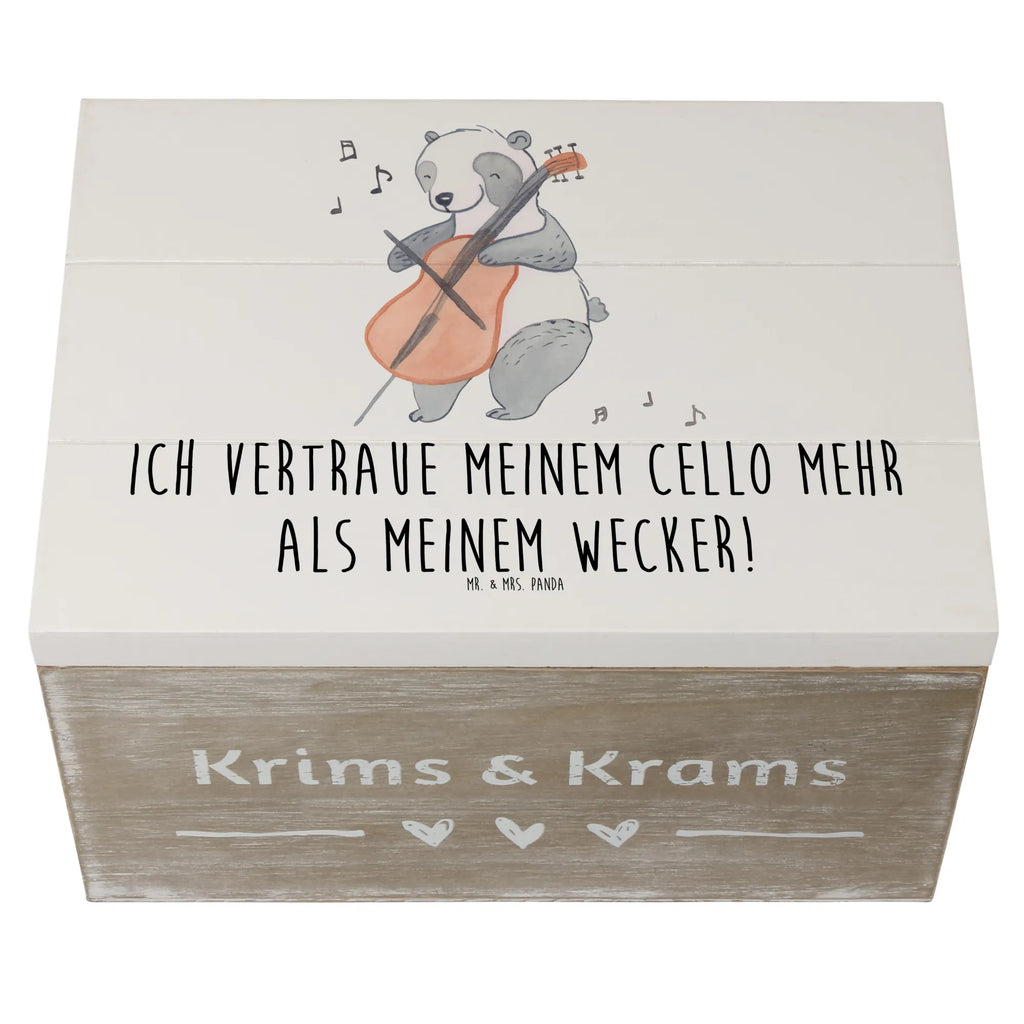 Wooden chest Ich vertraue meinem Cello mehr als meinem Wecker! Truhe, Geschenkbox, Holzkiste, Dekokiste, Aufbewahrungsbox, XXL, Erinnerungsbox, Schatulle, Geschenkdose, Kiste, Schatzkiste, Erinnerungskiste, Instrumente, Geschenke Musiker, Musikliebhaber