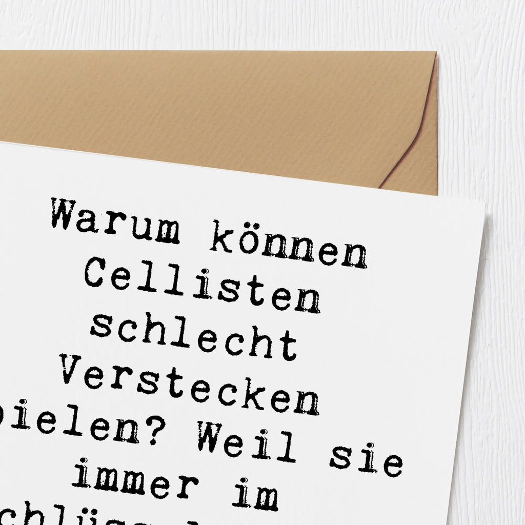 Deluxe Karte Spruch Cello Schlüsselmoment Geburtstagskarte, Hochwertige Klappkarte, Grußkarte, Karte, Klappkarte, Hochzeitskarte, Glückwunschkarte, Hochwertige Grußkarte, Einladungskarte, Instrumente, Geschenke Musiker, Musikliebhaber