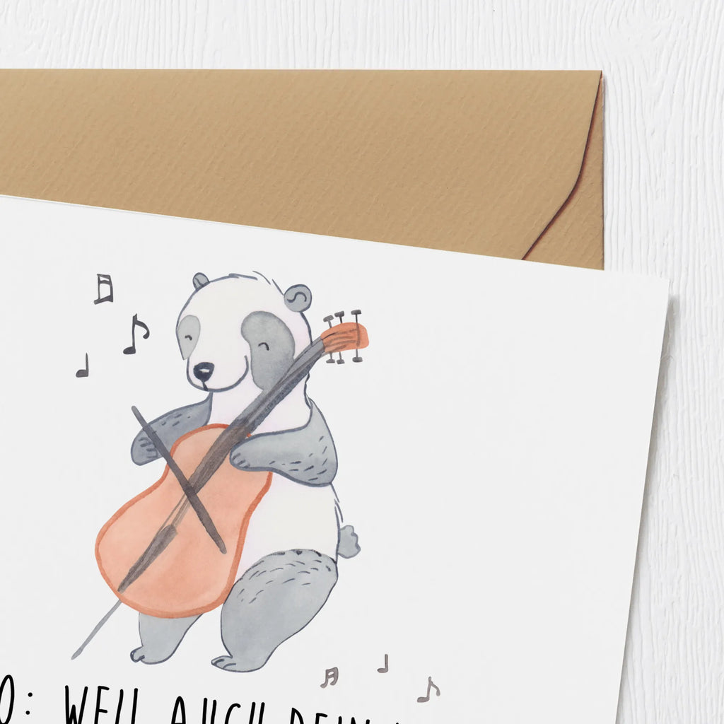 Deluxe Card Cello: Weil auch dein Nachbar wissen soll, dass du Kultur hast. Geburtstagskarte, Hochwertige Klappkarte, Grußkarte, Einladungskarte, Klappkarte, Glückwunschkarte, Karte, Hochzeitskarte, Hochwertige Grußkarte, Instrumente, Geschenke Musiker, Musikliebhaber