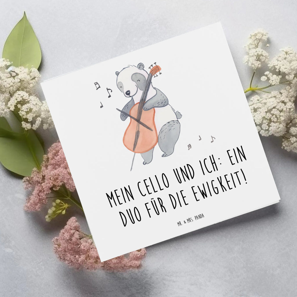 Deluxe Card Mein Cello und ich: Ein Duo für die Ewigkeit! Einladungskarte, Hochzeitskarte, Karte, Hochwertige Klappkarte, Grußkarte, Klappkarte, Geburtstagskarte, Hochwertige Grußkarte, Glückwunschkarte, Instrumente, Geschenke Musiker, Musikliebhaber