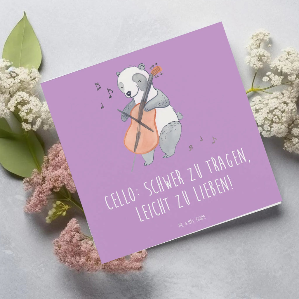 Deluxe Card Cello: Schwer zu tragen, leicht zu lieben! Glückwunschkarte, Karte, Hochzeitskarte, Grußkarte, Hochwertige Grußkarte, Klappkarte, Hochwertige Klappkarte, Geburtstagskarte, Einladungskarte, Instrumente, Geschenke Musiker, Musikliebhaber