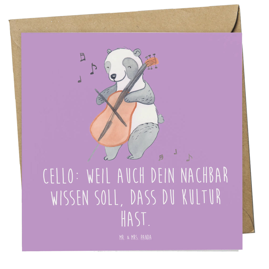 Deluxe Card Cello: Weil auch dein Nachbar wissen soll, dass du Kultur hast. Geburtstagskarte, Hochwertige Klappkarte, Grußkarte, Einladungskarte, Klappkarte, Glückwunschkarte, Karte, Hochzeitskarte, Hochwertige Grußkarte, Instrumente, Geschenke Musiker, Musikliebhaber