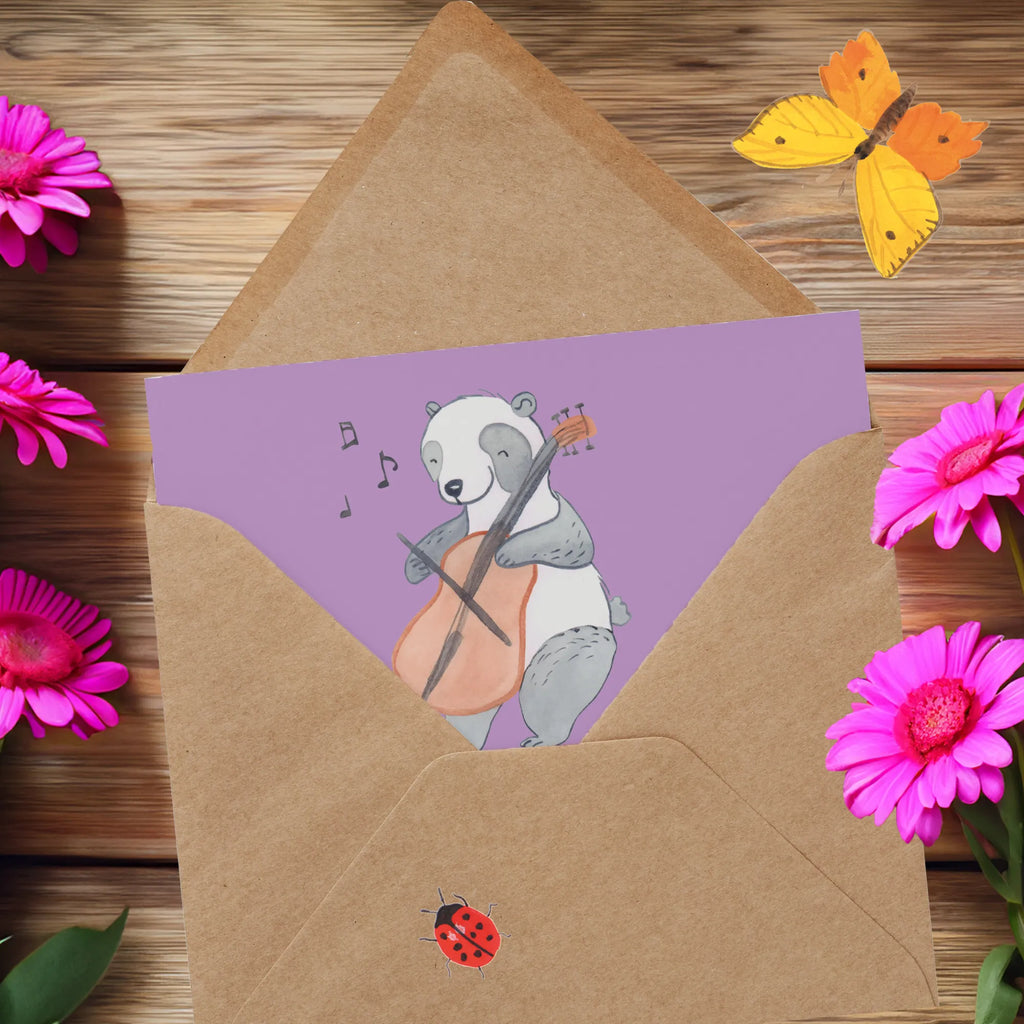 Deluxe Card Cello: Weil auch dein Nachbar wissen soll, dass du Kultur hast. Geburtstagskarte, Hochwertige Klappkarte, Grußkarte, Einladungskarte, Klappkarte, Glückwunschkarte, Karte, Hochzeitskarte, Hochwertige Grußkarte, Instrumente, Geschenke Musiker, Musikliebhaber