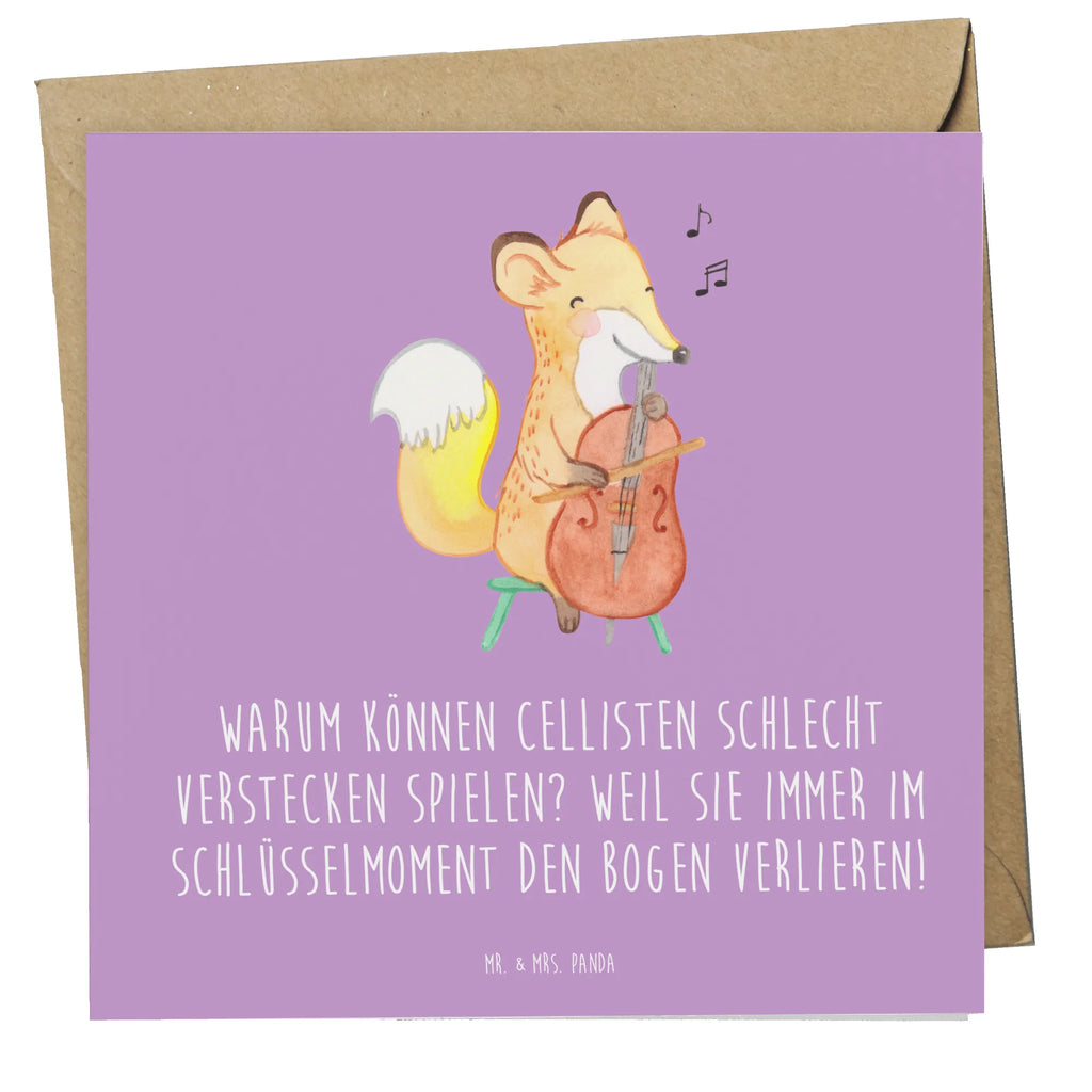 Deluxe Card Warum können Cellisten schlecht Verstecken spielen? Weil sie immer im Schlüsselmoment den Bogen verlieren! Klappkarte, Hochwertige Grußkarte, Glückwunschkarte, Grußkarte, Hochzeitskarte, Einladungskarte, Karte, Geburtstagskarte, Hochwertige Klappkarte, Instrumente, Geschenke Musiker, Musikliebhaber