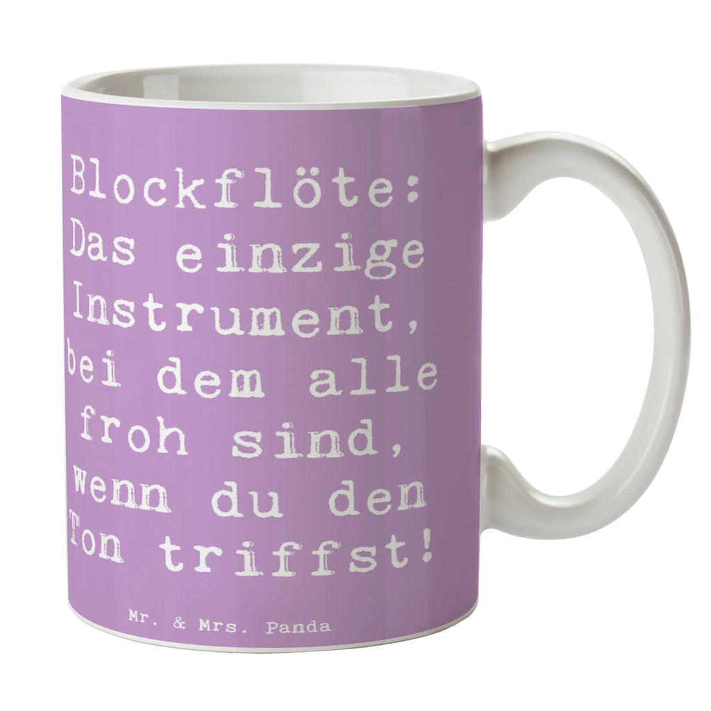 Tasse Spruch Blockflöte Freude Geschenktasse, Bürotasse, Tasse, Tasse mit Zitaten, Porzellantasse, Teetasse, Tasse mit Motiven, Kaffeetasse, Keramiktasse, Instrumente, Geschenke Musiker, Musikliebhaber