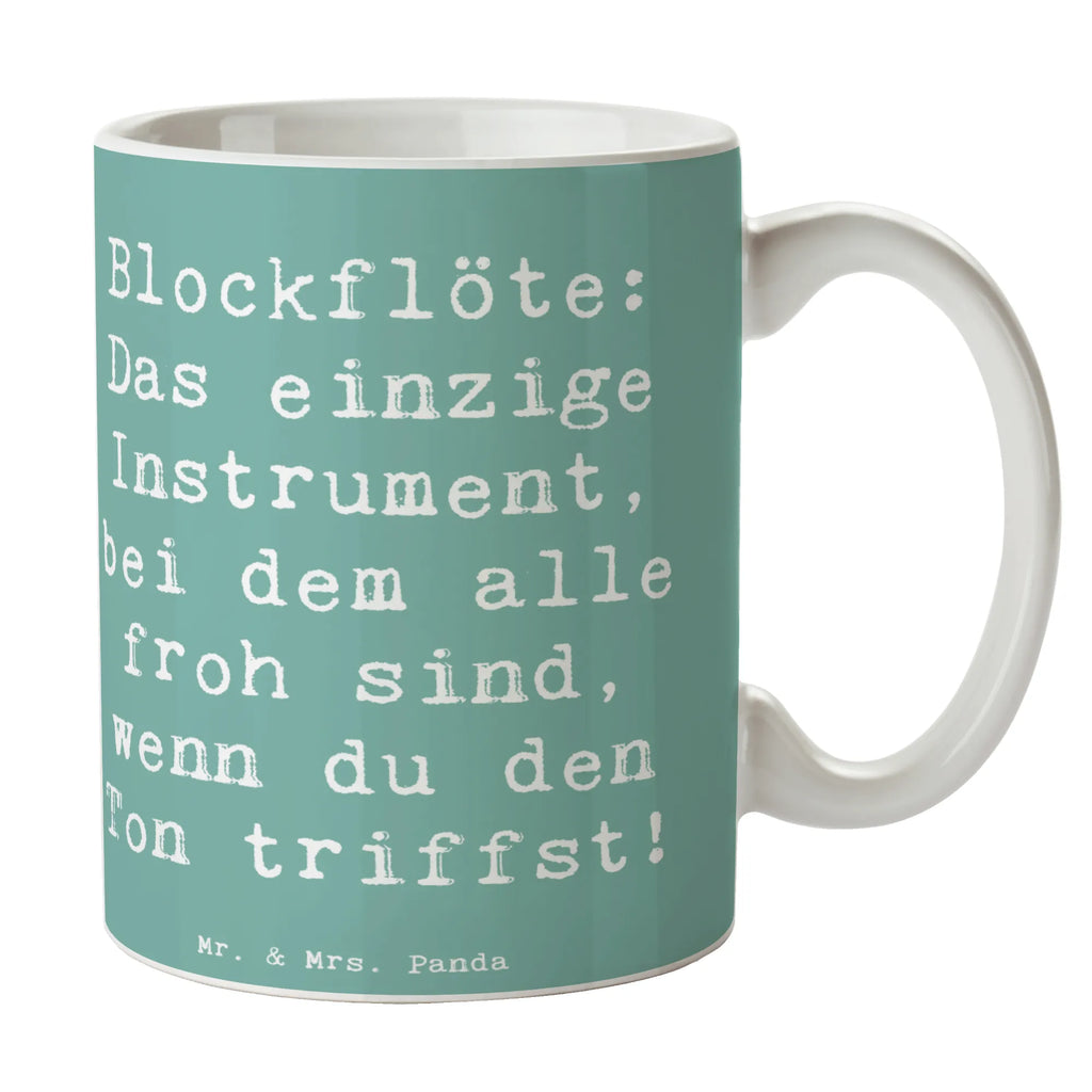 Tasse Spruch Blockflöte Freude Geschenktasse, Bürotasse, Tasse, Tasse mit Zitaten, Porzellantasse, Teetasse, Tasse mit Motiven, Kaffeetasse, Keramiktasse, Instrumente, Geschenke Musiker, Musikliebhaber