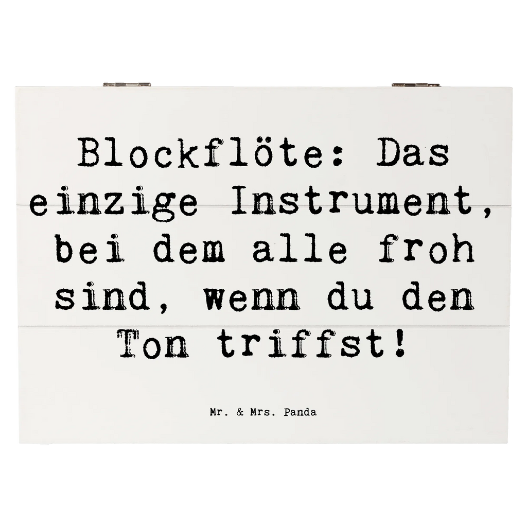 Holzkiste Spruch Blockflöte Freude Geschenkbox, Dekokiste, Kiste, XXL, Erinnerungskiste, Aufbewahrungsbox, Geschenkdose, Holzkiste, Schatzkiste, Schatulle, Erinnerungsbox, Truhe, Instrumente, Geschenke Musiker, Musikliebhaber