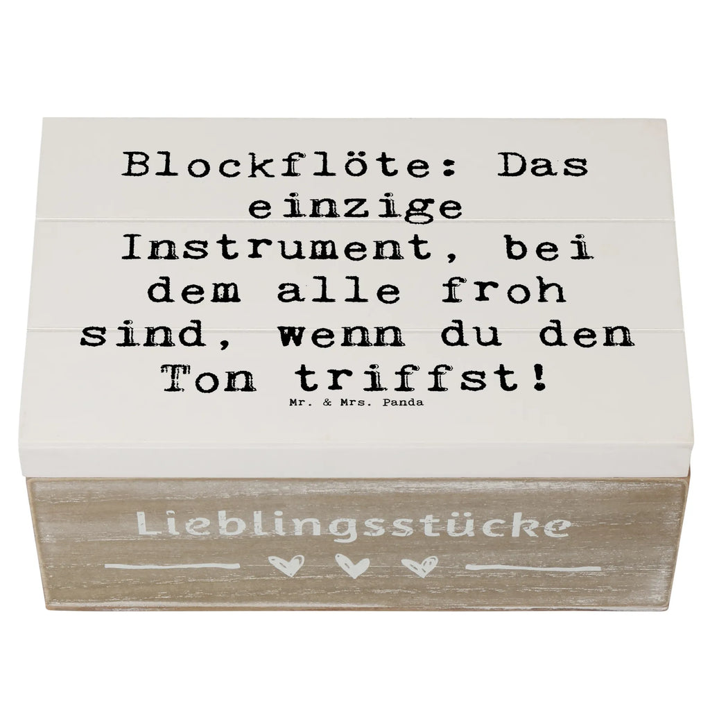 Holzkiste Spruch Blockflöte Freude Geschenkbox, Dekokiste, Kiste, XXL, Erinnerungskiste, Aufbewahrungsbox, Geschenkdose, Holzkiste, Schatzkiste, Schatulle, Erinnerungsbox, Truhe, Instrumente, Geschenke Musiker, Musikliebhaber