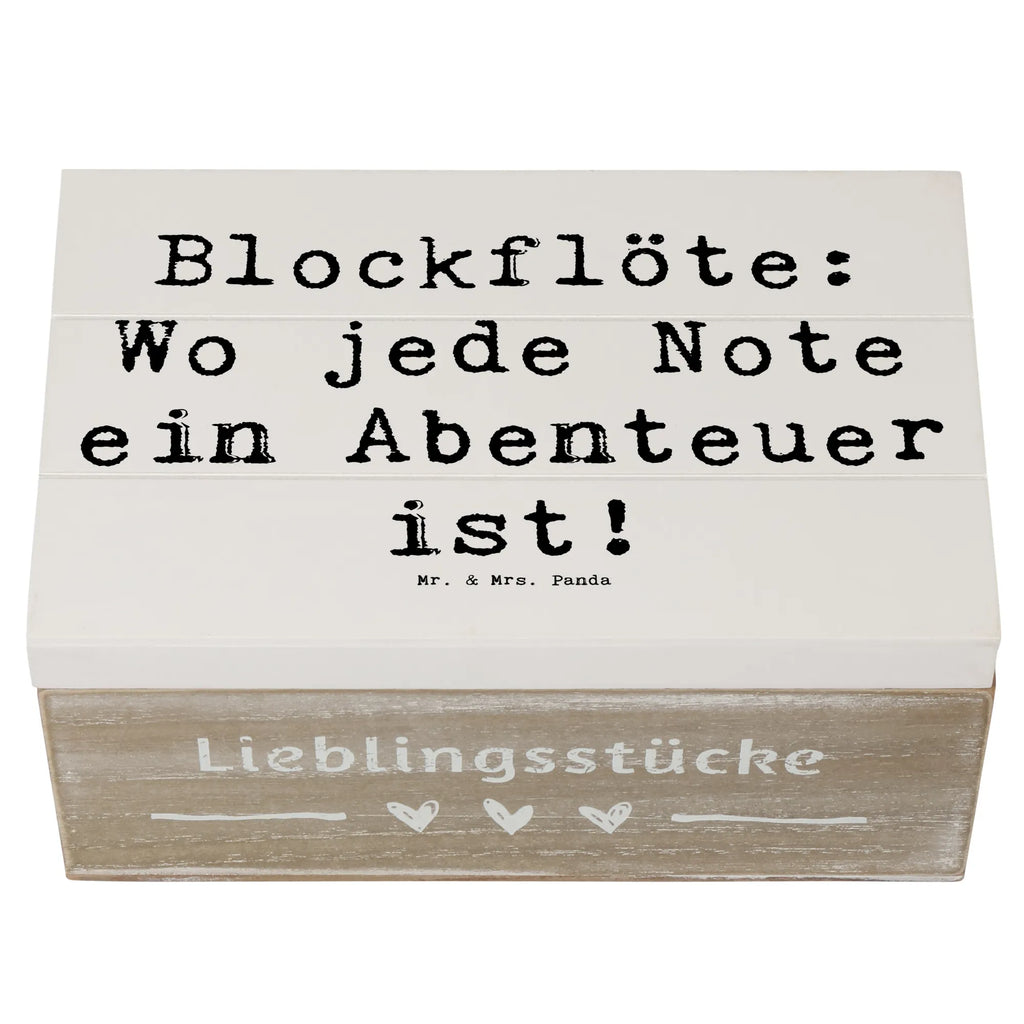 Holzkiste Spruch Abenteuer Blockflöte Geschenkbox, Holzkiste, Erinnerungsbox, Aufbewahrungsbox, Dekokiste, Erinnerungskiste, Geschenkdose, Truhe, XXL, Kiste, Schatulle, Schatzkiste, Instrumente, Geschenke Musiker, Musikliebhaber