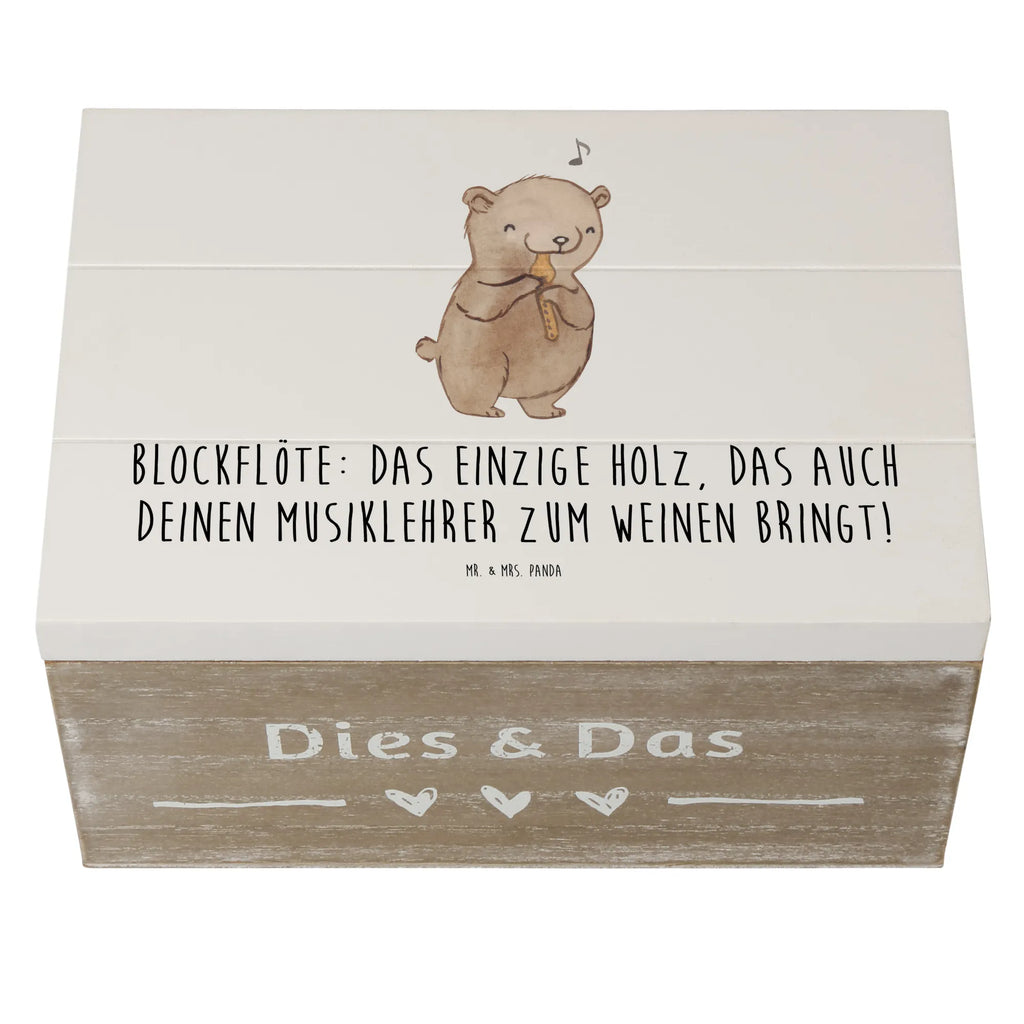 Holzkiste Blockflöte Humor Schatulle, Dekokiste, Kiste, Geschenkbox, Erinnerungsbox, Holzkiste, XXL, Truhe, Aufbewahrungsbox, Schatzkiste, Geschenkdose, Erinnerungskiste, Instrumente, Geschenke Musiker, Musikliebhaber