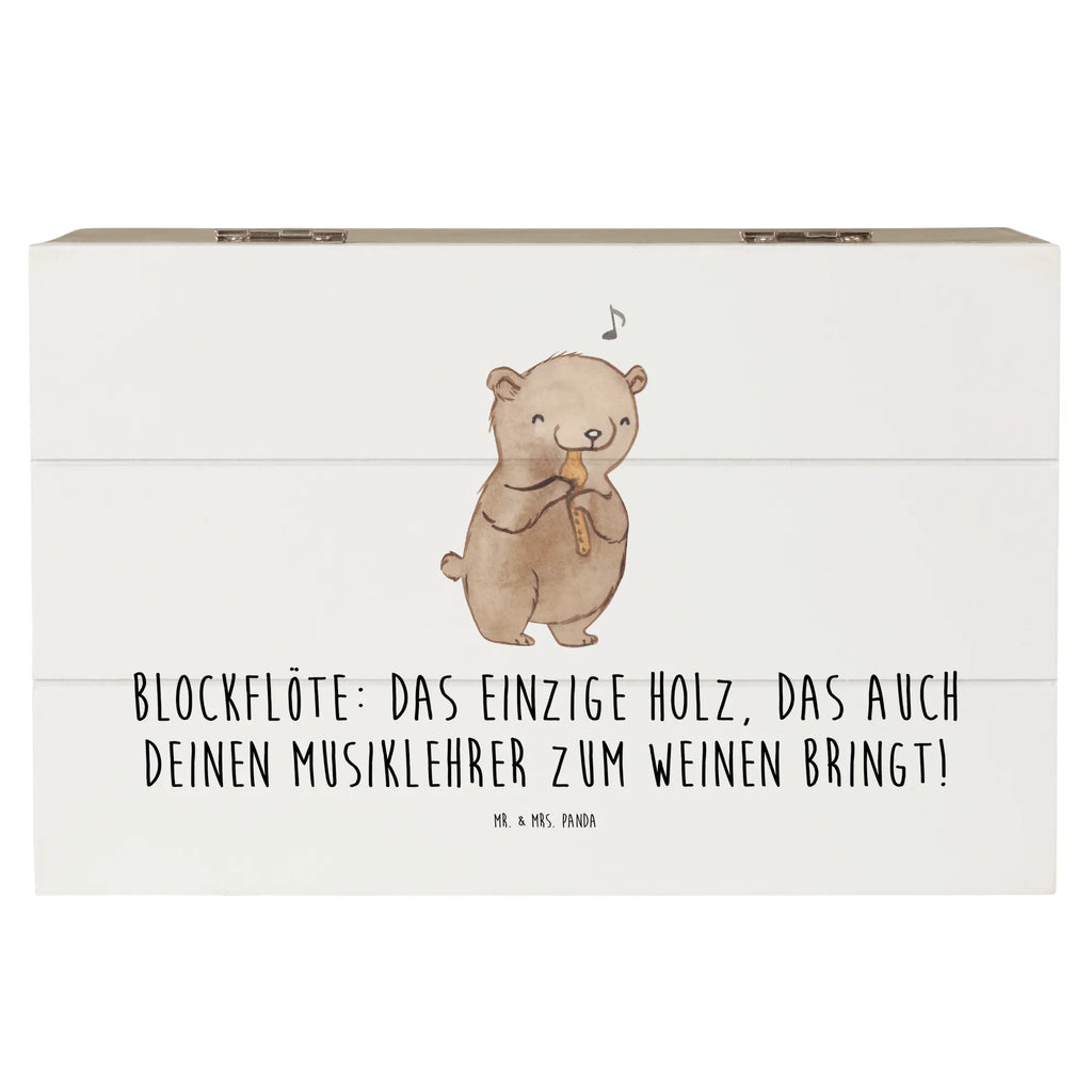 Holzkiste Blockflöte Humor Schatulle, Dekokiste, Kiste, Geschenkbox, Erinnerungsbox, Holzkiste, XXL, Truhe, Aufbewahrungsbox, Schatzkiste, Geschenkdose, Erinnerungskiste, Instrumente, Geschenke Musiker, Musikliebhaber