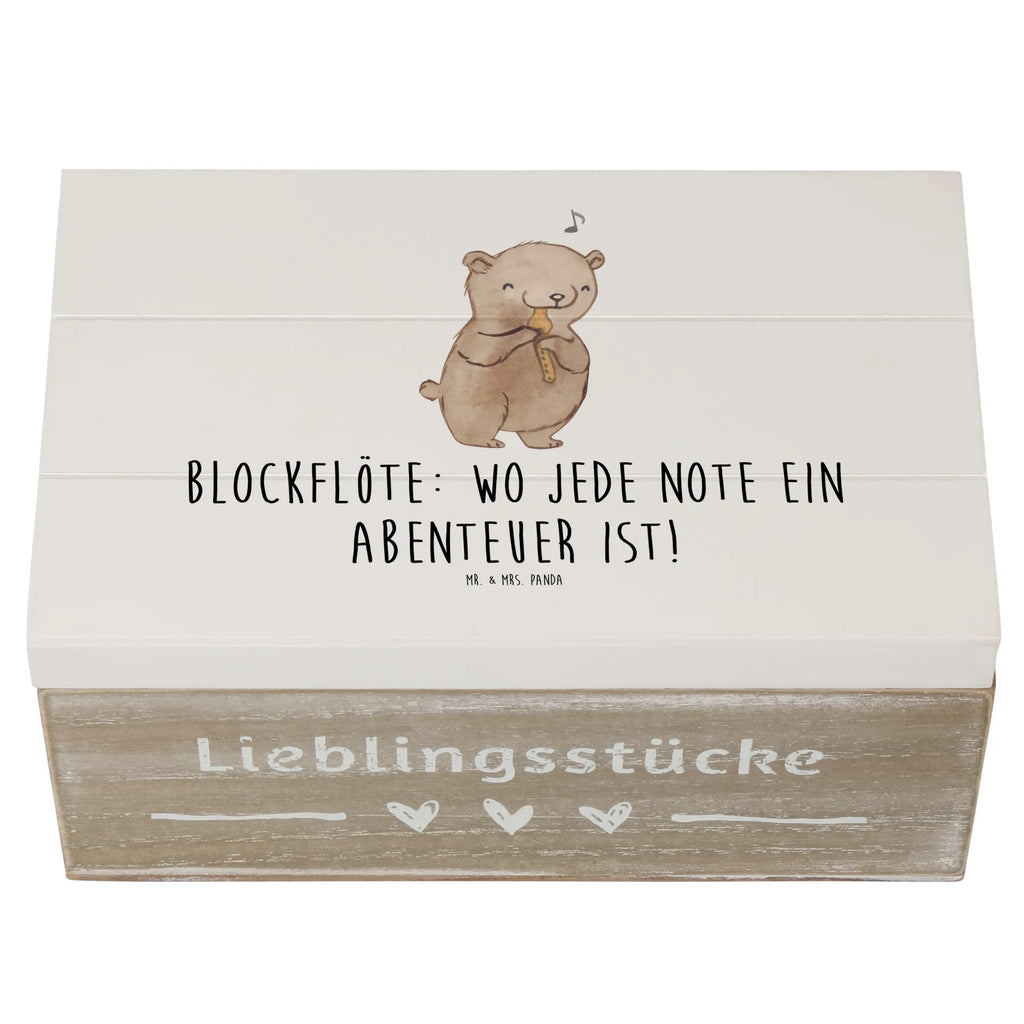 Holzkiste Abenteuer Blockflöte Kiste, Geschenkdose, Dekokiste, Schatulle, Holzkiste, XXL, Truhe, Geschenkbox, Aufbewahrungsbox, Erinnerungsbox, Schatzkiste, Erinnerungskiste, Instrumente, Geschenke Musiker, Musikliebhaber