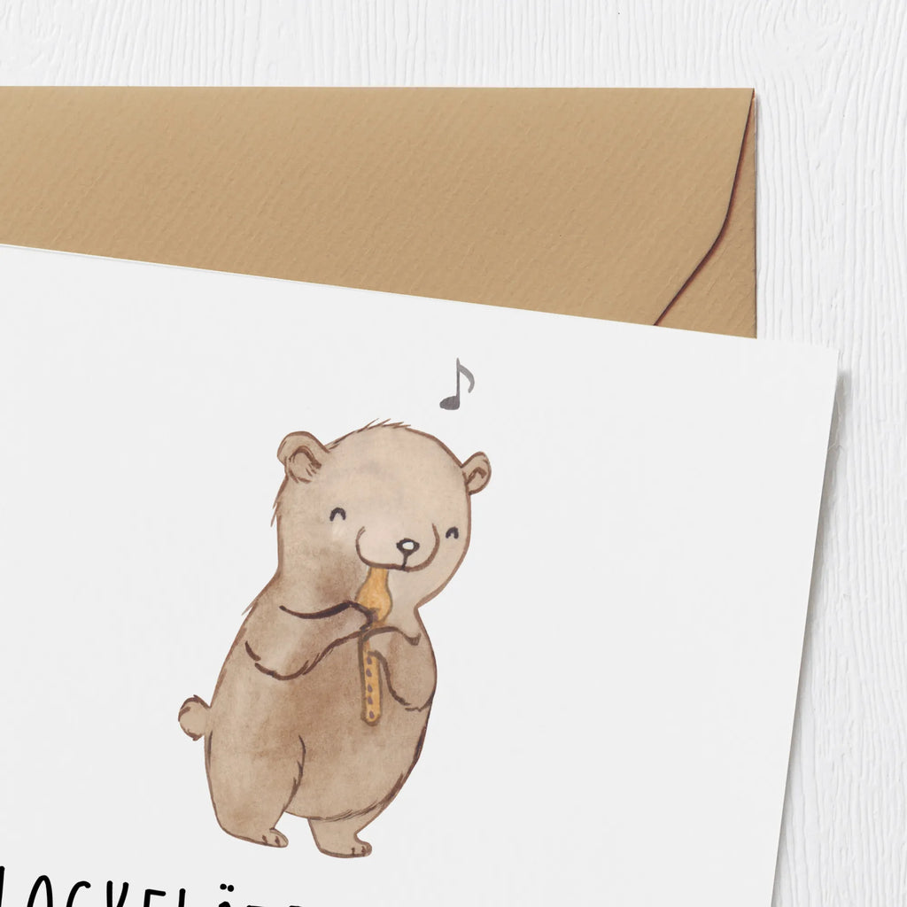 Deluxe Karte Abenteuer Blockflöte Klappkarte, Glückwunschkarte, Geburtstagskarte, Grußkarte, Hochwertige Klappkarte, Karte, Hochwertige Grußkarte, Hochzeitskarte, Einladungskarte, Instrumente, Geschenke Musiker, Musikliebhaber