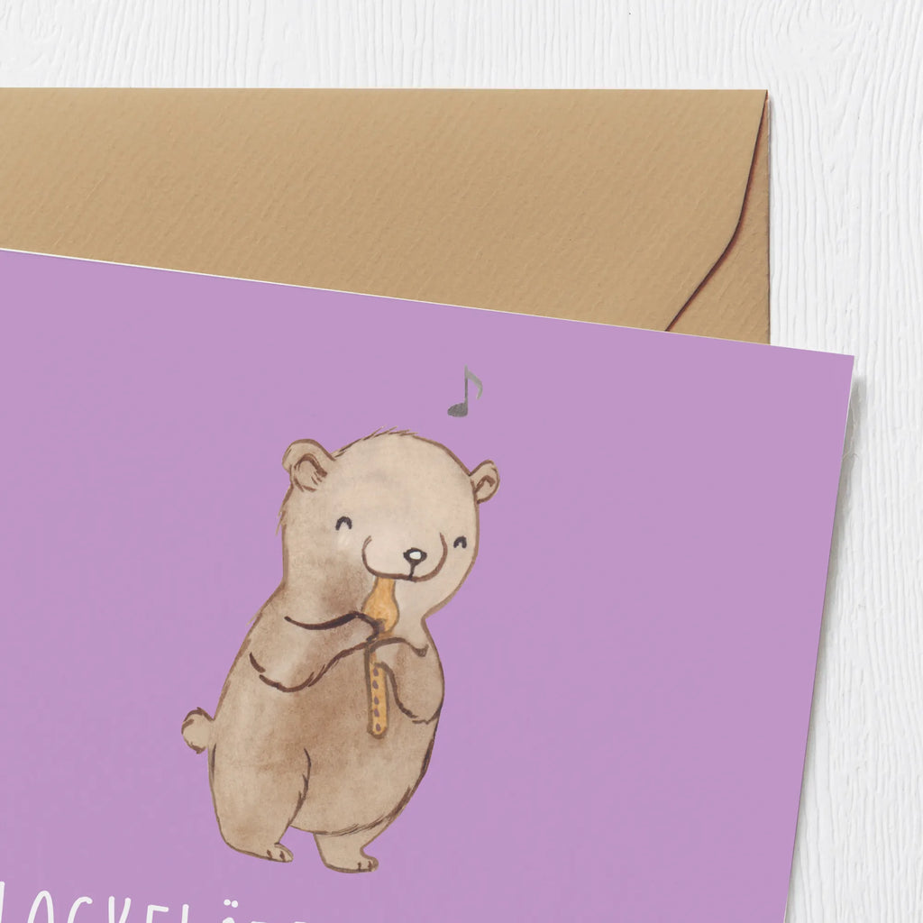 Deluxe Karte Abenteuer Blockflöte Klappkarte, Glückwunschkarte, Geburtstagskarte, Grußkarte, Hochwertige Klappkarte, Karte, Hochwertige Grußkarte, Hochzeitskarte, Einladungskarte, Instrumente, Geschenke Musiker, Musikliebhaber