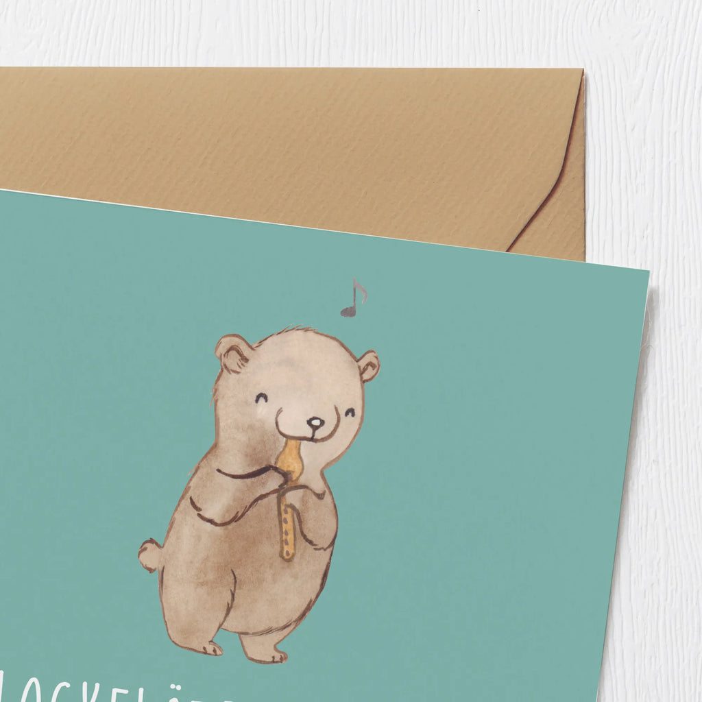 Deluxe Karte Abenteuer Blockflöte Klappkarte, Glückwunschkarte, Geburtstagskarte, Grußkarte, Hochwertige Klappkarte, Karte, Hochwertige Grußkarte, Hochzeitskarte, Einladungskarte, Instrumente, Geschenke Musiker, Musikliebhaber