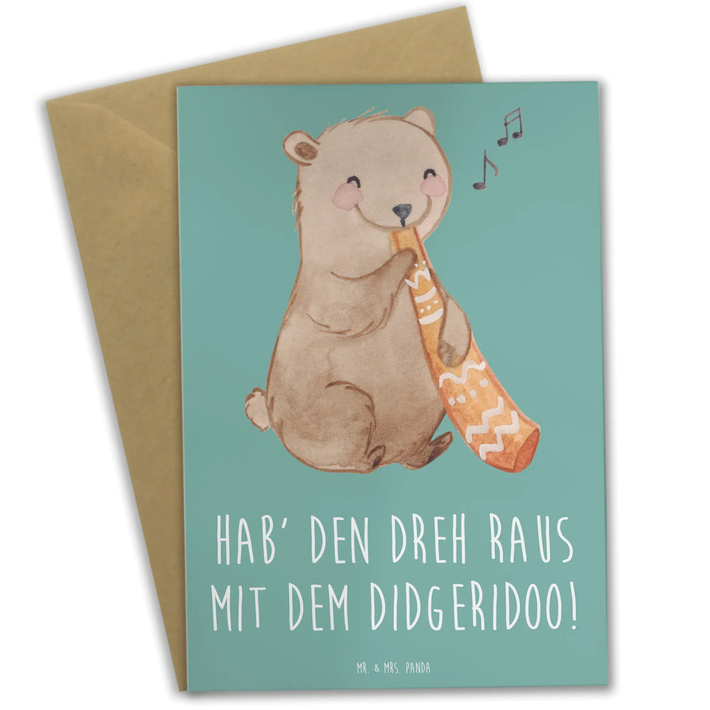 Greetings card Hab' den Dreh raus mit dem Didgeridoo! Klappkarte, Karte, Einladungskarte, Geburtstagskarte, Grußkarte, Ansichtskarten, Glückwunschkarte, Hochzeitskarte, Instrumente, Geschenke Musiker, Musikliebhaber