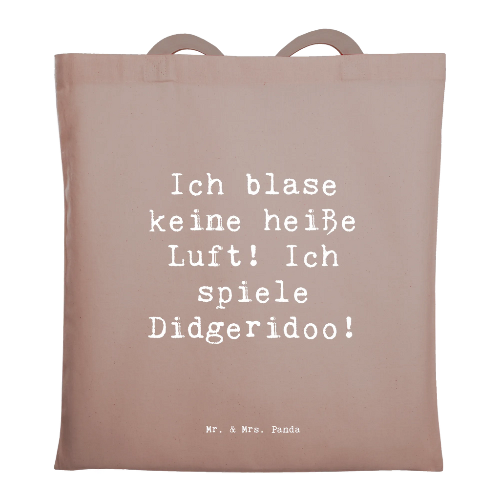 Tote bag Saying Ich blase keine heiße Luft! Ich spiele Didgeridoo! Tragetasche, Tasche, Beutel, Stofftasche, Umhängetasche, Shopper, Schultertasche, Beuteltasche, Jutetasche, Badetasche, Strandtasche, Einkaufstüte, Stoffbeutel, Einkaufstasche, Jutebeutel, Laptoptasche, Instrumente, Geschenke Musiker, Musikliebhaber