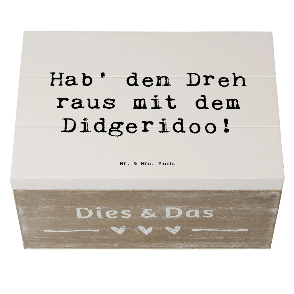 Holzkiste Spruch Didgeridoo Dreh Schatzkiste, Aufbewahrungsbox, Holzkiste, XXL, Schatulle, Dekokiste, Erinnerungsbox, Geschenkbox, Geschenkdose, Kiste, Truhe, Erinnerungskiste, Instrumente, Geschenke Musiker, Musikliebhaber
