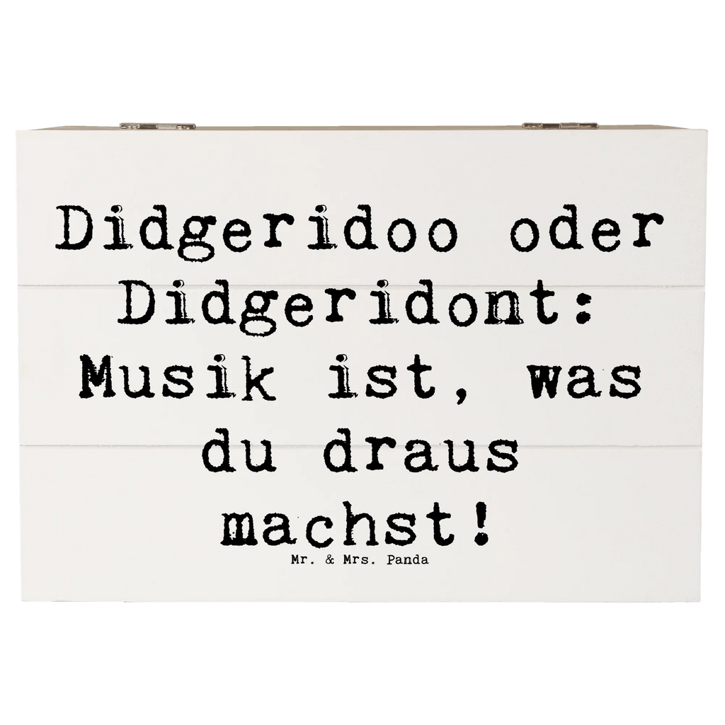 Holzkiste Spruch Didgeridoo Musik Truhe, Geschenkbox, XXL, Geschenkdose, Schatulle, Erinnerungsbox, Erinnerungskiste, Dekokiste, Kiste, Schatzkiste, Holzkiste, Aufbewahrungsbox, Instrumente, Geschenke Musiker, Musikliebhaber