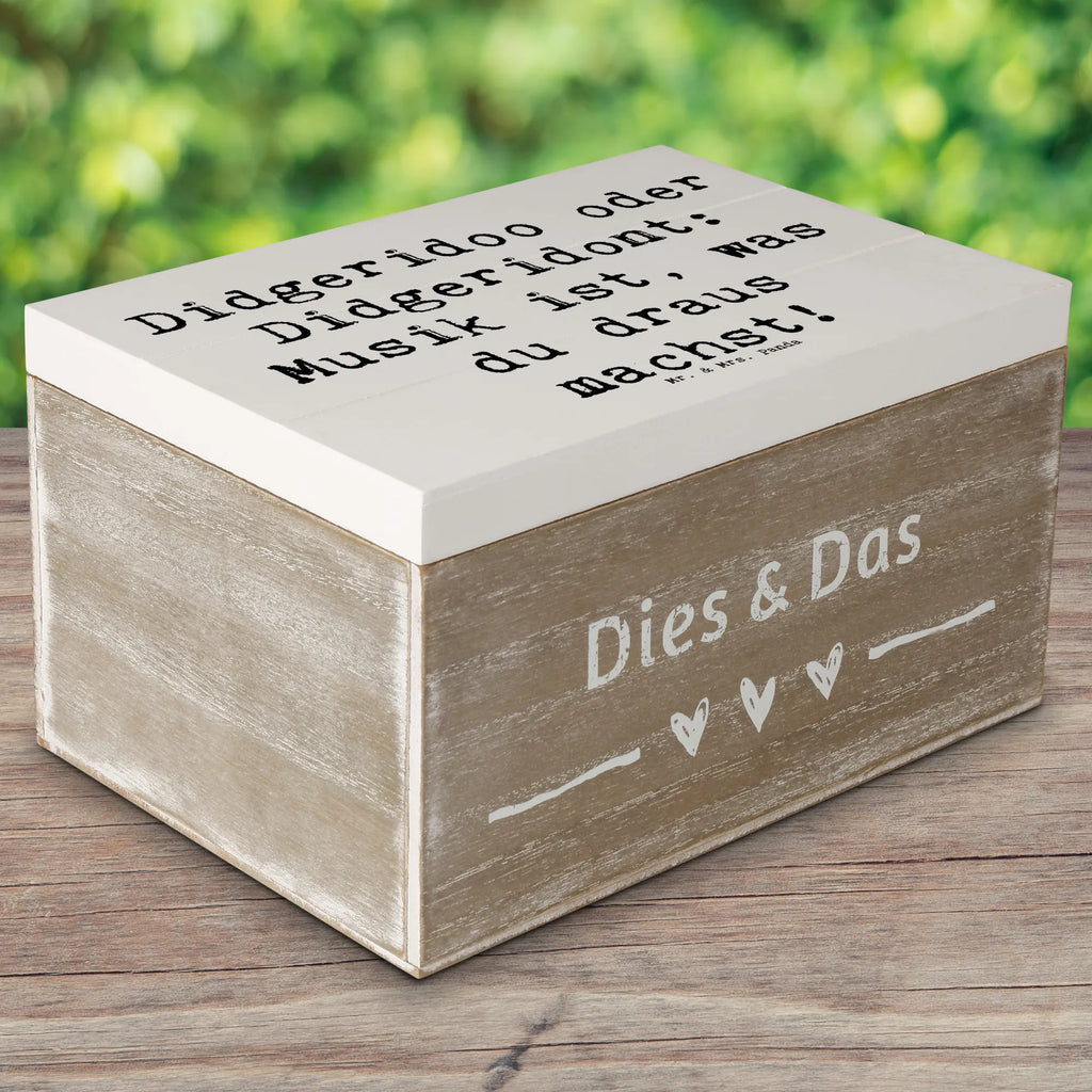 Holzkiste Spruch Didgeridoo Musik Truhe, Geschenkbox, XXL, Geschenkdose, Schatulle, Erinnerungsbox, Erinnerungskiste, Dekokiste, Kiste, Schatzkiste, Holzkiste, Aufbewahrungsbox, Instrumente, Geschenke Musiker, Musikliebhaber