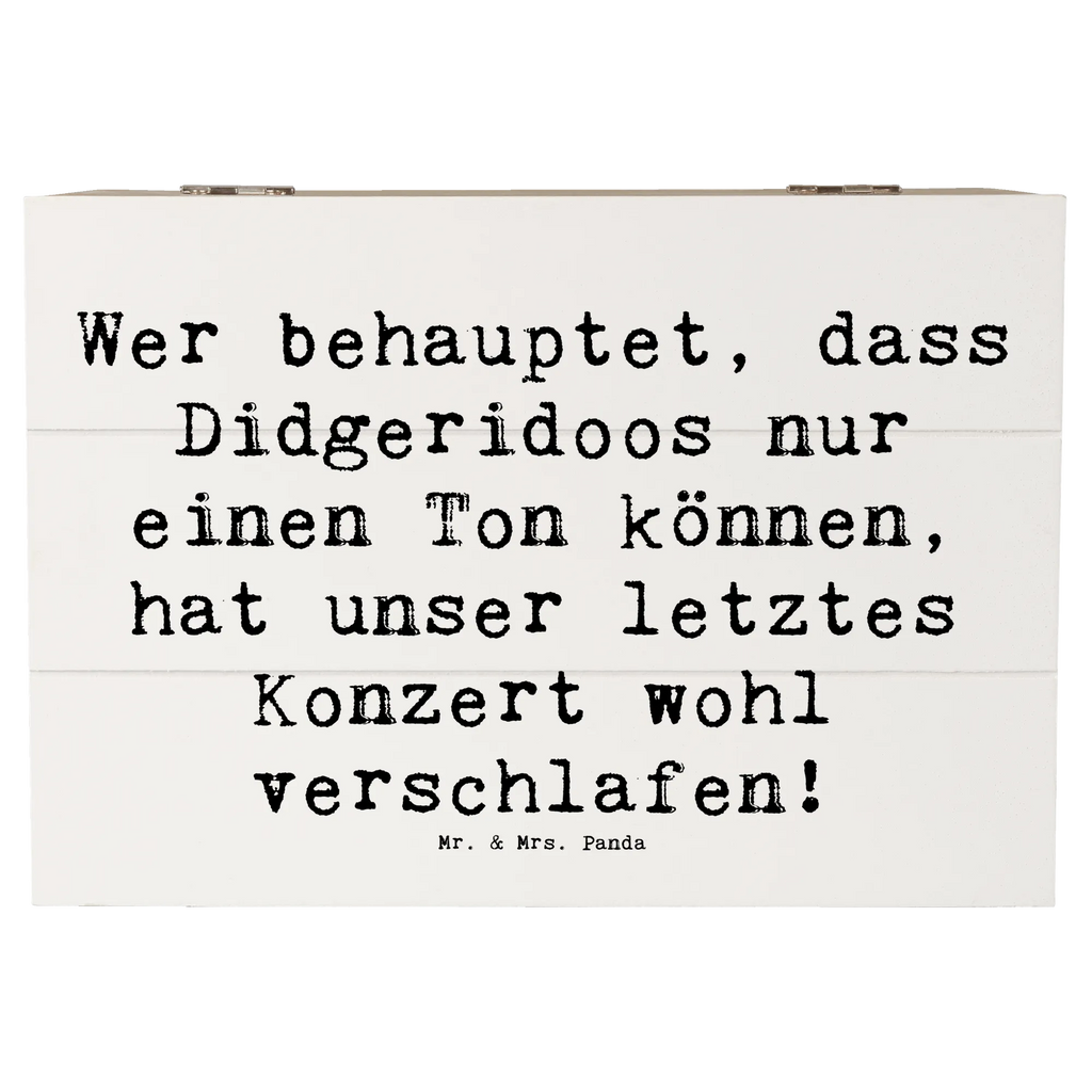 Holzkiste Spruch Didgeridoo Konzert Truhe, Kiste, Holzkiste, Schatzkiste, Schatulle, Geschenkdose, XXL, Erinnerungsbox, Dekokiste, Aufbewahrungsbox, Erinnerungskiste, Geschenkbox, Instrumente, Geschenke Musiker, Musikliebhaber