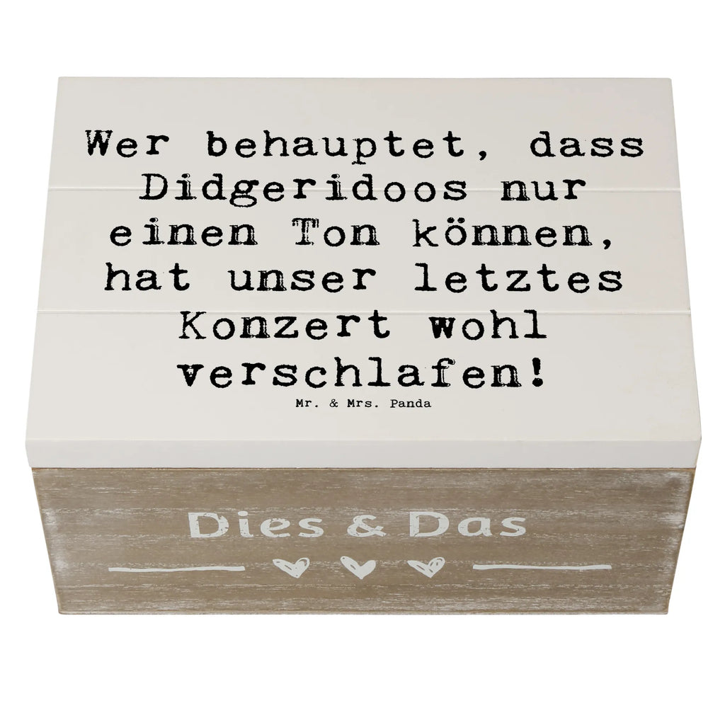 Holzkiste Spruch Didgeridoo Konzert Truhe, Kiste, Holzkiste, Schatzkiste, Schatulle, Geschenkdose, XXL, Erinnerungsbox, Dekokiste, Aufbewahrungsbox, Erinnerungskiste, Geschenkbox, Instrumente, Geschenke Musiker, Musikliebhaber