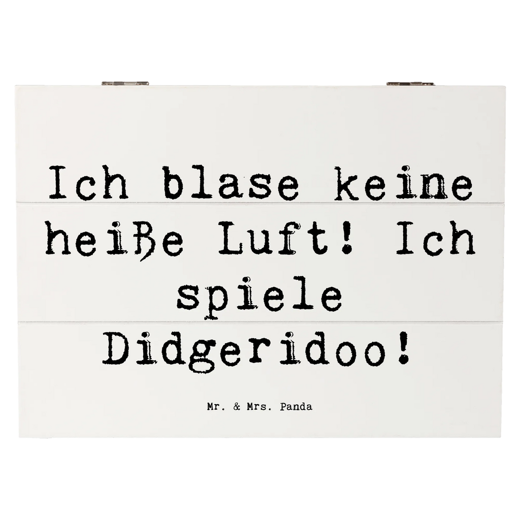 Holzkiste Spruch Didgeridoo Spieler Erinnerungskiste, Holzkiste, XXL, Geschenkbox, Kiste, Aufbewahrungsbox, Dekokiste, Truhe, Erinnerungsbox, Schatzkiste, Geschenkdose, Schatulle, Instrumente, Geschenke Musiker, Musikliebhaber