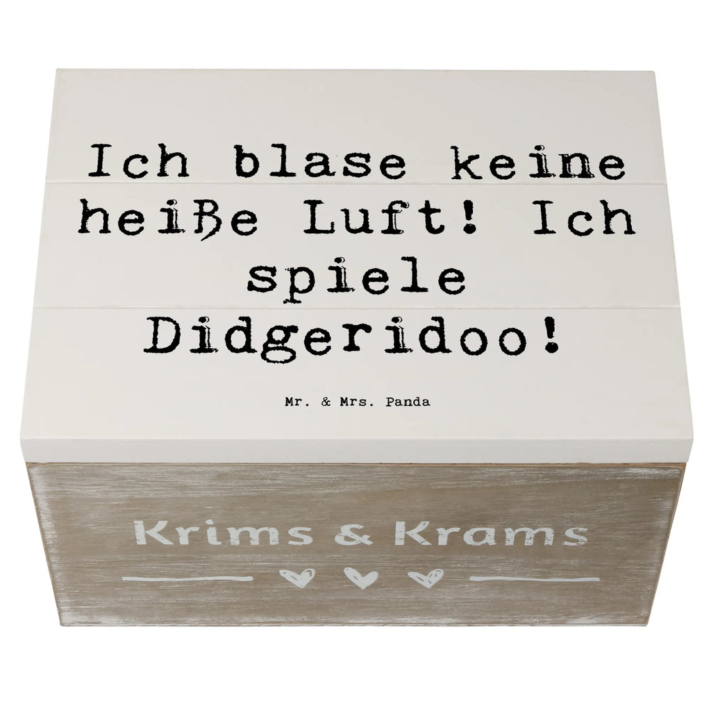 Holzkiste Spruch Didgeridoo Spieler Erinnerungskiste, Holzkiste, XXL, Geschenkbox, Kiste, Aufbewahrungsbox, Dekokiste, Truhe, Erinnerungsbox, Schatzkiste, Geschenkdose, Schatulle, Instrumente, Geschenke Musiker, Musikliebhaber