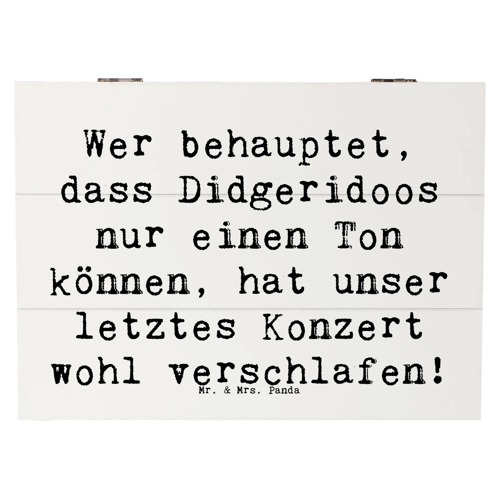 Holzkiste Spruch Didgeridoo Konzert Truhe, Kiste, Holzkiste, Schatzkiste, Schatulle, Geschenkdose, XXL, Erinnerungsbox, Dekokiste, Aufbewahrungsbox, Erinnerungskiste, Geschenkbox, Instrumente, Geschenke Musiker, Musikliebhaber