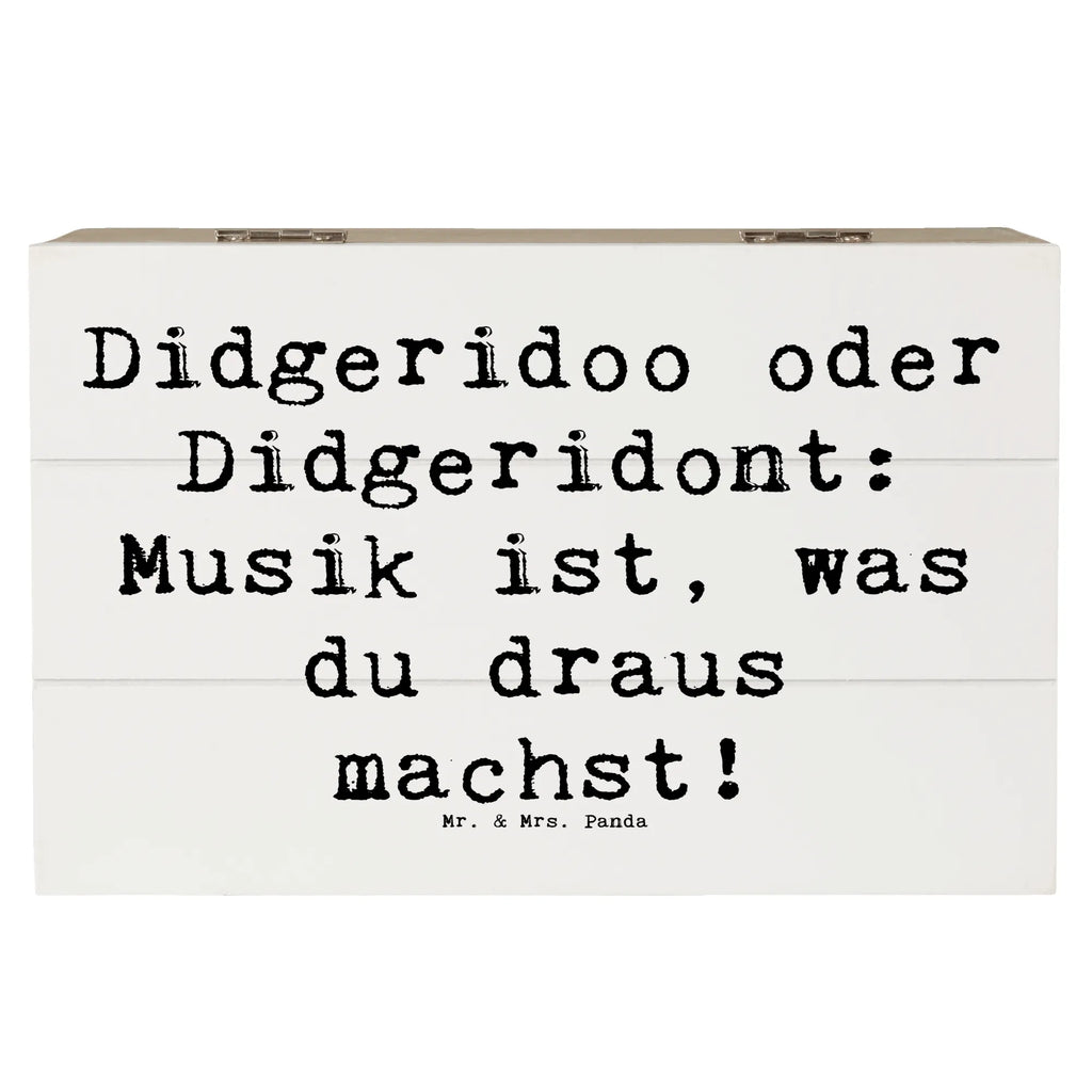 Holzkiste Spruch Didgeridoo Musik Truhe, Geschenkbox, XXL, Geschenkdose, Schatulle, Erinnerungsbox, Erinnerungskiste, Dekokiste, Kiste, Schatzkiste, Holzkiste, Aufbewahrungsbox, Instrumente, Geschenke Musiker, Musikliebhaber