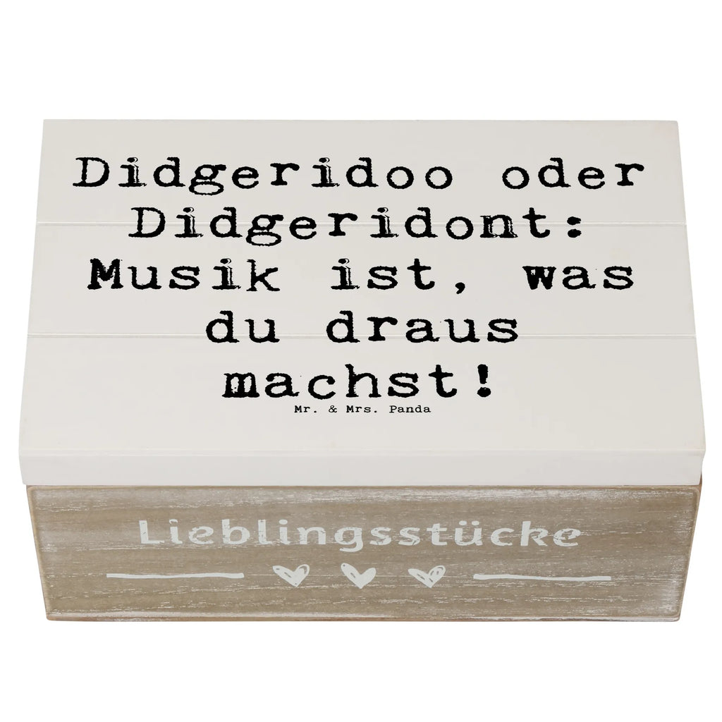 Holzkiste Spruch Didgeridoo Musik Truhe, Geschenkbox, XXL, Geschenkdose, Schatulle, Erinnerungsbox, Erinnerungskiste, Dekokiste, Kiste, Schatzkiste, Holzkiste, Aufbewahrungsbox, Instrumente, Geschenke Musiker, Musikliebhaber