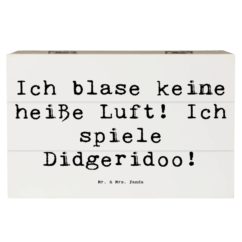 Holzkiste Spruch Didgeridoo Spieler Erinnerungskiste, Holzkiste, XXL, Geschenkbox, Kiste, Aufbewahrungsbox, Dekokiste, Truhe, Erinnerungsbox, Schatzkiste, Geschenkdose, Schatulle, Instrumente, Geschenke Musiker, Musikliebhaber