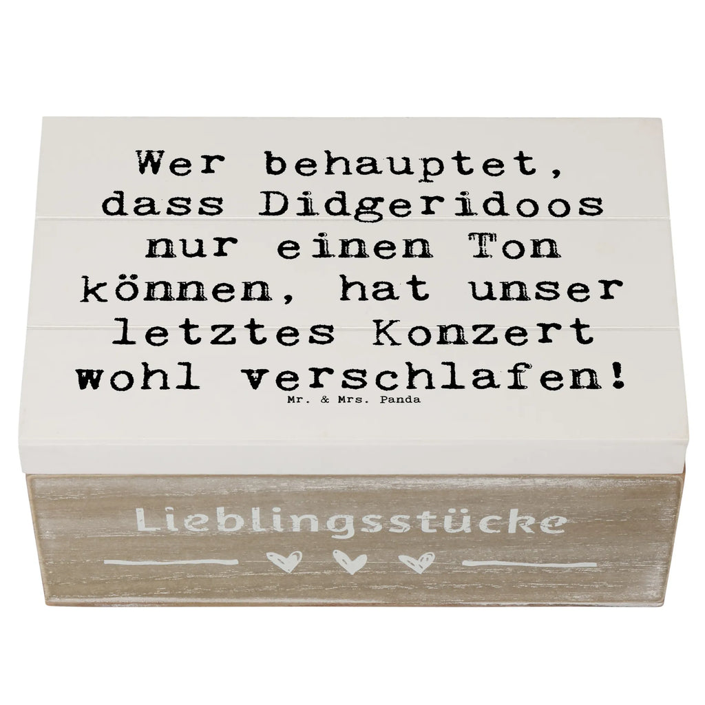 Holzkiste Spruch Didgeridoo Konzert Truhe, Kiste, Holzkiste, Schatzkiste, Schatulle, Geschenkdose, XXL, Erinnerungsbox, Dekokiste, Aufbewahrungsbox, Erinnerungskiste, Geschenkbox, Instrumente, Geschenke Musiker, Musikliebhaber