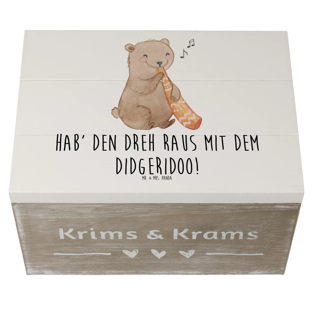 Wooden chest Hab' den Dreh raus mit dem Didgeridoo! XXL, Dekokiste, Schatulle, Geschenkbox, Erinnerungskiste, Kiste, Holzkiste, Schatzkiste, Truhe, Erinnerungsbox, Geschenkdose, Aufbewahrungsbox, Instrumente, Geschenke Musiker, Musikliebhaber