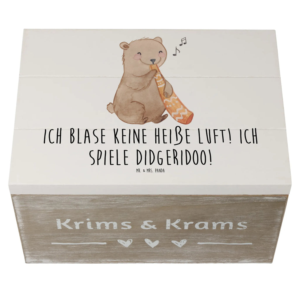Holzkiste Didgeridoo Spieler Dekokiste, Kiste, Aufbewahrungsbox, Schatzkiste, Erinnerungsbox, Truhe, Geschenkdose, XXL, Holzkiste, Geschenkbox, Erinnerungskiste, Schatulle, Instrumente, Geschenke Musiker, Musikliebhaber