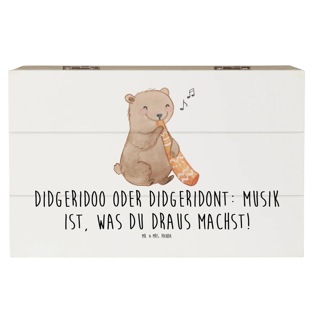 Wooden chest Didgeridoo oder Didgeridont: Musik ist, was du draus machst! Aufbewahrungsbox, Schatzkiste, Holzkiste, Geschenkbox, Dekokiste, Geschenkdose, Erinnerungskiste, Erinnerungsbox, XXL, Truhe, Kiste, Schatulle, Instrumente, Geschenke Musiker, Musikliebhaber
